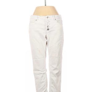 Altar'd State Jeans White Straight Leg Low Rise Waist Sz 26 #147